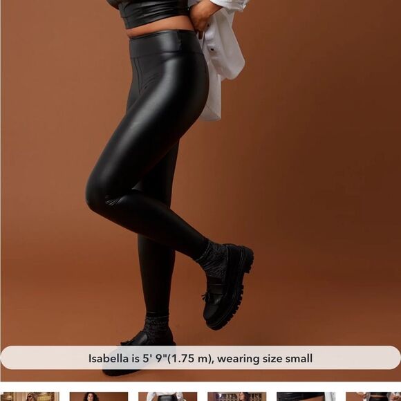 New With Tags OFFLINE By Aerie Real Luxe Faux Leather Legging size M - Picture 8 of 9